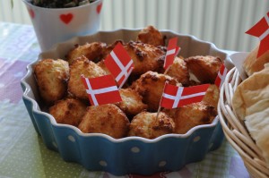 Kokosmakroner med smør