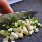 Salat med peberfrugt og forårsløg opskrift