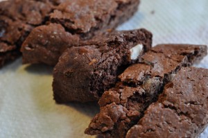 Biscotti med chokolade - nem fedtfattig opskrift
