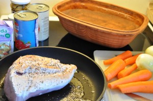 DSC_1165 Kalkunbryst med bacon og tomat i Römertopf