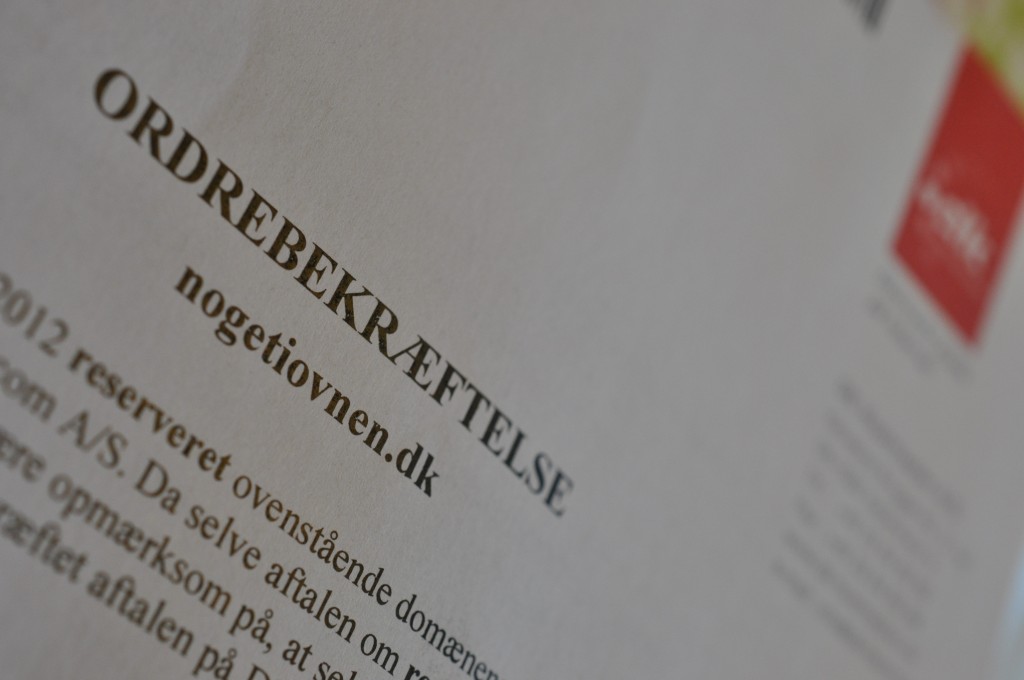 Domæne på nogetiovnen.dk