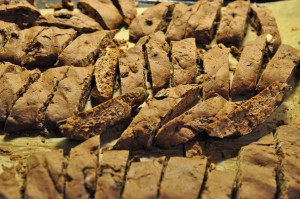 Chokolade biscotti med appelsin og tranebær