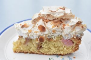 DSC_1311 • nogetiovnen.dk Rabarberkage med marengslåg og mandler