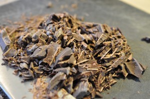 Grothakket chokolade