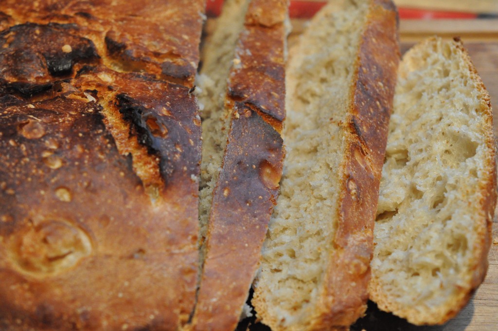 Verdens Bedste grydebagte Brød - lys variant