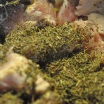 Kalkungryde med ris og champignon – opskrift