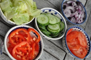 Burgere med oksekød i grove burgerboller