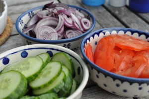 Burgere med oksekød i grove burgerboller