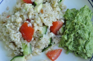 Bulgursalat og guacamole