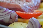 Oksecuvette i ovn med tilbehør - nem opskrift