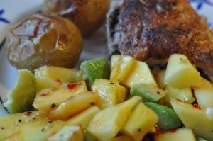 Mangosalat med avocado & chili - mango salat