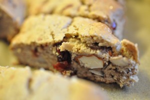 Biscotti med tranebær og marcipan - cantuccini