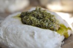 Sandwichbrød med pesto - foccacia boller