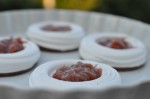 Fuglereder med rabarberkompot & flødeskum