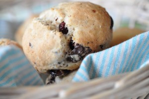 DSC_3671 • nogetiovnen.dk Scones med chokolade, tranebær og