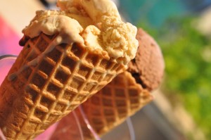 Isvafler med Ben & Jerry's is - den bedste is