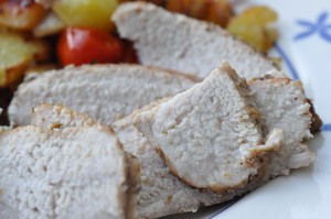 Marineret svinefilet med ovnkartofler & tzatziki