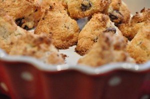 Kokosmakroner med chokolade - nem opskrift