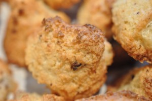 Kokosmakroner med chokolade - nem opskrift