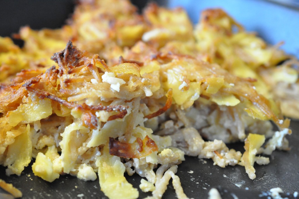 Gratineret spaghetti