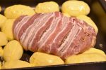 DSC_0395 • nogetiovnen.dk Kalkunsteg i ovn - fyldt kalkunbryst med bacon
