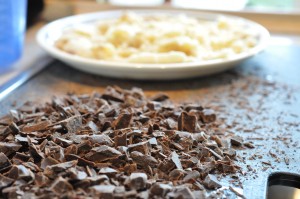 DSC_6029 Banankage med chokoladestykker - svampet bananbrownie