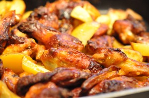 DSC_6315 Hotwings med tilbehør - sprøde kartofler