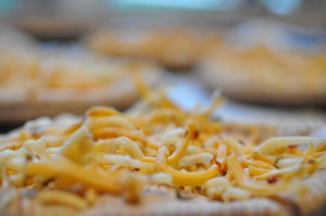 Tomatpizza med chiliost - fastfood på 10 minutter