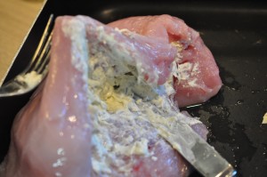 Kalkunsteg i ovn - fyldt kalkunbryst med bacon