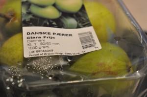 Pærecrumble med marcipan - nem pærekage