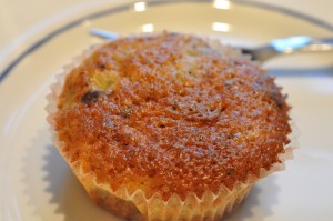DSC_8643 Svampede banan muffins - bedste bananmuffins med chokolade