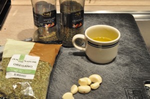 Pizza med serranoskinke og pesto - deep pan