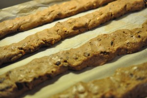 Julebiscotti - biscotti med mandler & chokolade