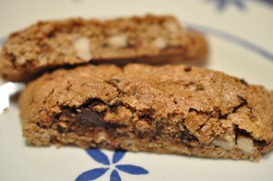Biscotti med mandler, chokolade og julefornemmelser