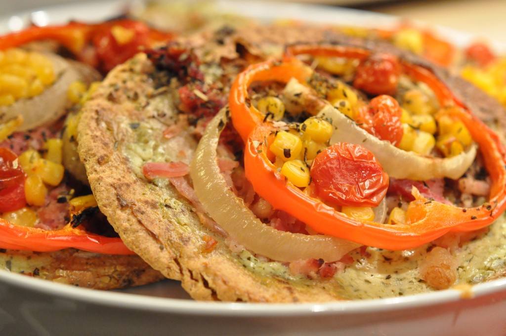 Hurtige pitabrødspizzaer - mini pizzaer