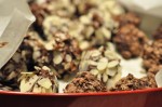 Konfekt med nougat chokolade & hasselnødder