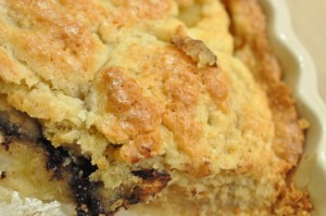 Pæretærte med chokolade og marcipan - nem