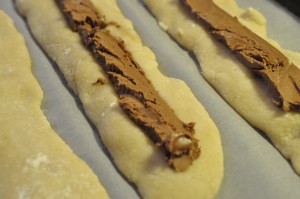 Kransekage med nougat - kransekagestænger