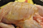 Kylling med honning og citron og kartofler ovn