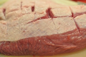 Intervalstegt culotte - mør kalveculotte opskrift