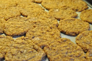 Sprøde karamel Cookies med yankiebar