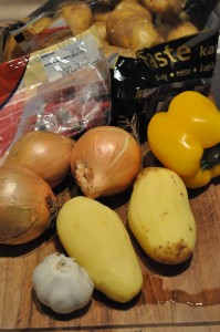 Kalkun i Römertopf med bacon & flødekartofler