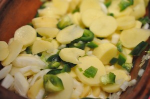 Oksecuvette med krydrede flødekartofler i stegeso