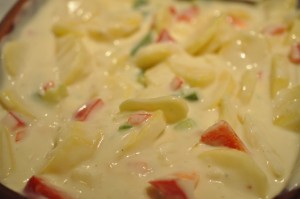 Oksecuvette med krydrede flødekartofler i stegeso