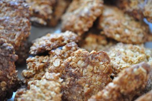 Havregrynscookies med chokolade - opskrift