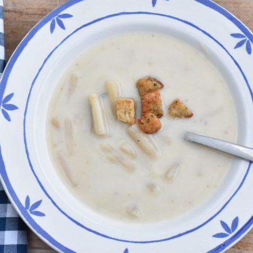 Aspargessuppe med dåse asparges - opskrift