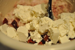 Græsk farsbrød med feta & soltørrede tomater