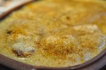 Koteletter i karry med mango & kokosmælk
