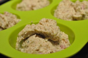 Grove scones med revet ost og skinke