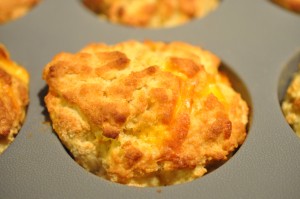 Polenta scones med majsmel og cheddarost